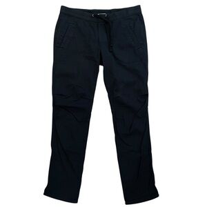 James Perse Soft Drape Utility Pants Mid-Rise Twill Black Size Medium/2